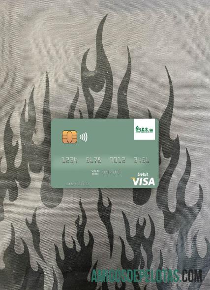 Cartão de débito Mali Banque Commerciale Du Sahel Visa Photolook Front exemplo